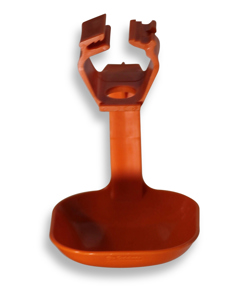 Drip cup square 1-arm with clamp bracket L